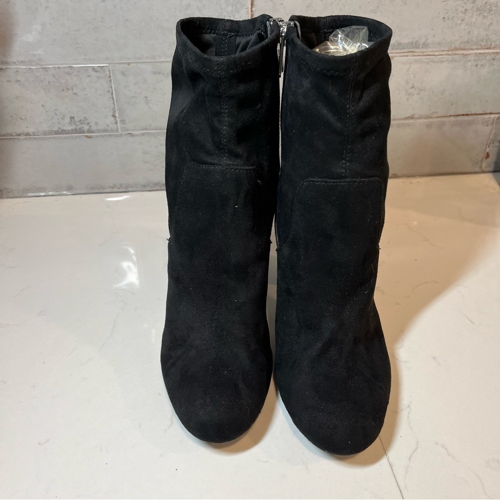 Circus Sam Edelman Carinda Black Faux Suede Ankle Boots 8.5 - Picture 3 of 10